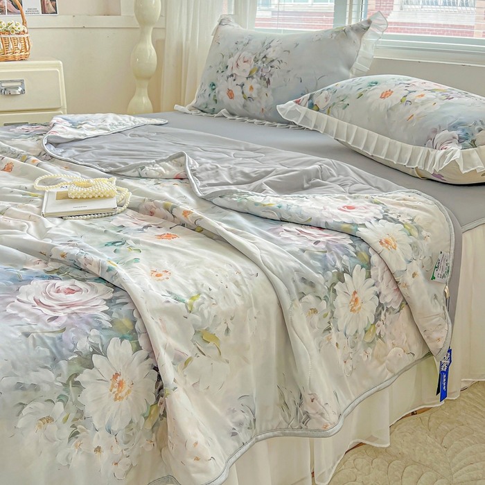 91家纺网 家纺一手货源 找家纺 栩裕纺织 2026新款（常年不断货）夏被凉感丝包边夏凉被跑量款空调被礼品被 探戈