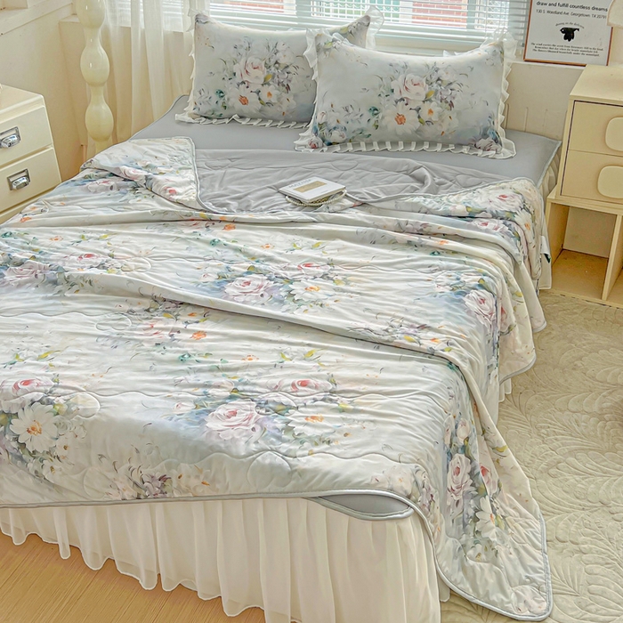 91家纺网 家纺一手货源 找家纺 栩裕纺织 2026新款（常年不断货）夏被凉感丝包边夏凉被跑量款空调被礼品被 探戈