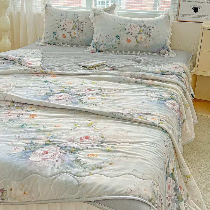 91家纺网 家纺一手货源 找家纺 栩裕纺织 2026新款（常年不断货）夏被凉感丝包边夏凉被跑量款空调被礼品被 探戈