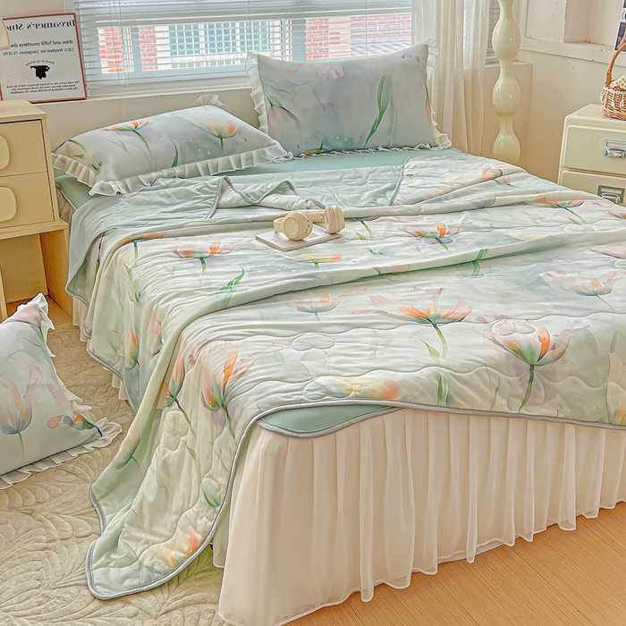 91家纺网 家纺一手货源 找家纺 栩裕纺织 2026新款（常年不断货）夏被凉感丝包边夏凉被跑量款空调被礼品被 伊丽莎白