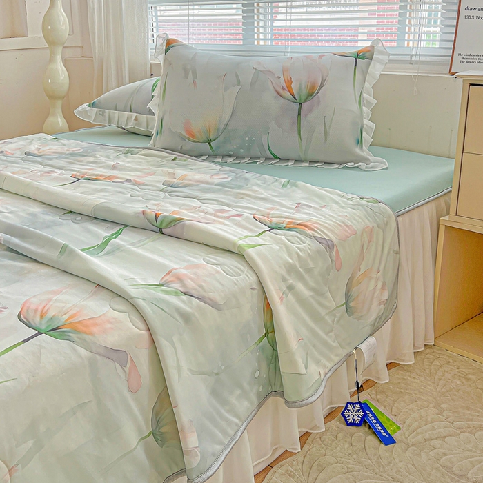 91家纺网 家纺一手货源 找家纺 栩裕纺织 2026新款（常年不断货）夏被凉感丝包边夏凉被跑量款空调被礼品被 伊丽莎白