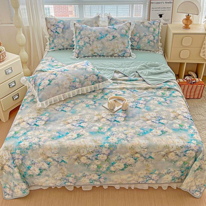 91家纺网 家纺一手货源 找家纺 栩裕纺织 2026新款（常年不断货）夏被凉感丝包边夏凉被跑量款空调被礼品被 凡可