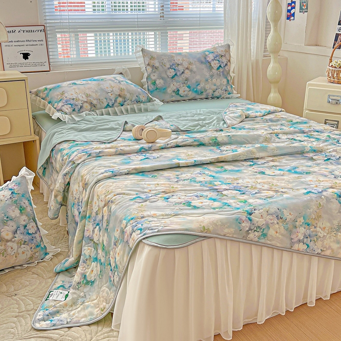 91家纺网 家纺一手货源 找家纺 栩裕纺织 2026新款（常年不断货）夏被凉感丝包边夏凉被跑量款空调被礼品被 凡可