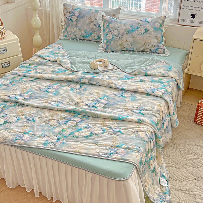 91家纺网 家纺一手货源 找家纺 栩裕纺织 2026新款（常年不断货）夏被凉感丝包边夏凉被跑量款空调被礼品被 凡可