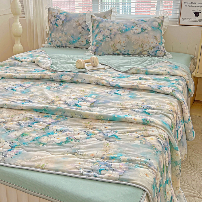 91家纺网 家纺一手货源 找家纺 栩裕纺织 2026新款（常年不断货）夏被凉感丝包边夏凉被跑量款空调被礼品被 凡可