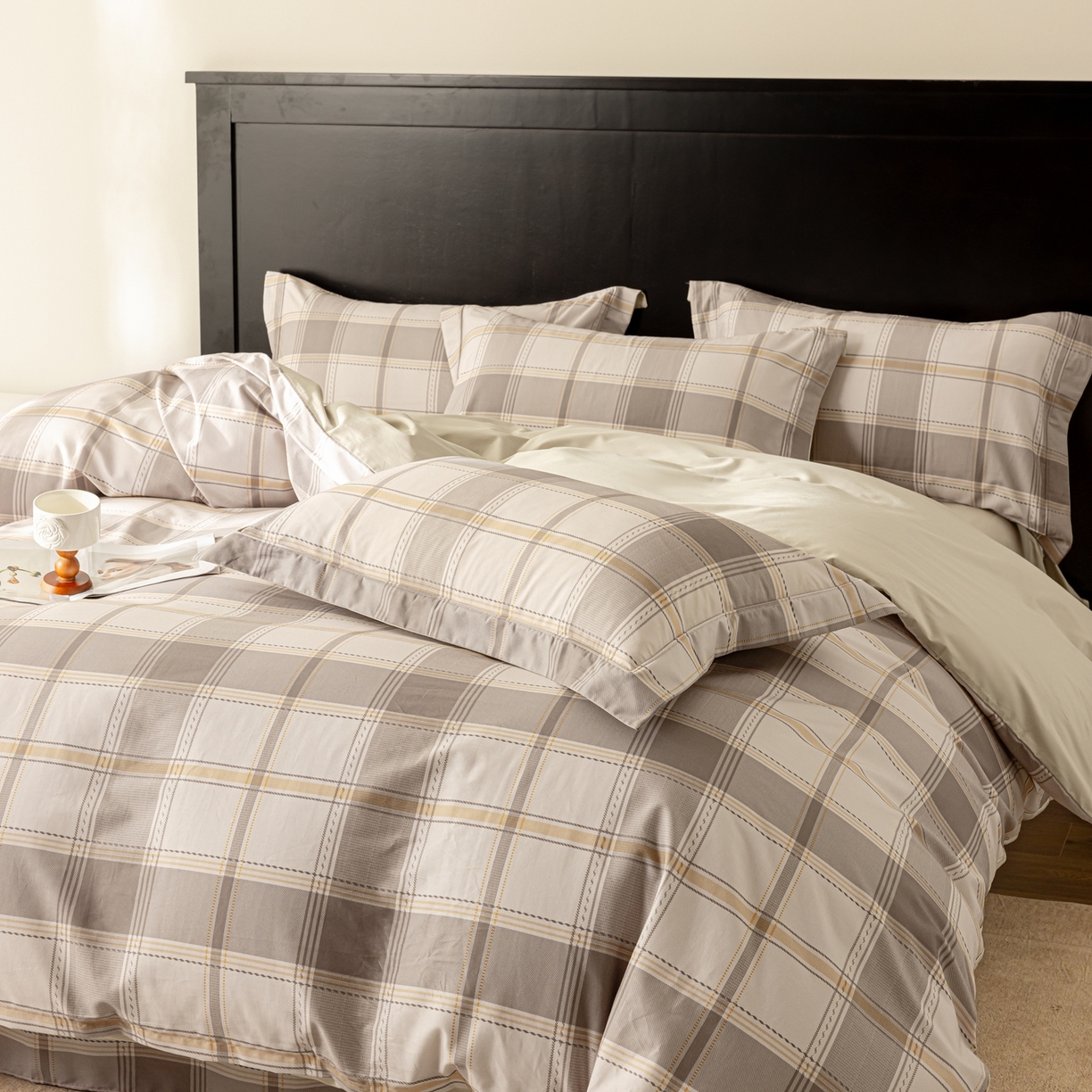 91家纺网 家纺一手货源 找家纺 莱豫家纺 2026新款50s阿克苏长绒棉数码印花四件套 科洛雅