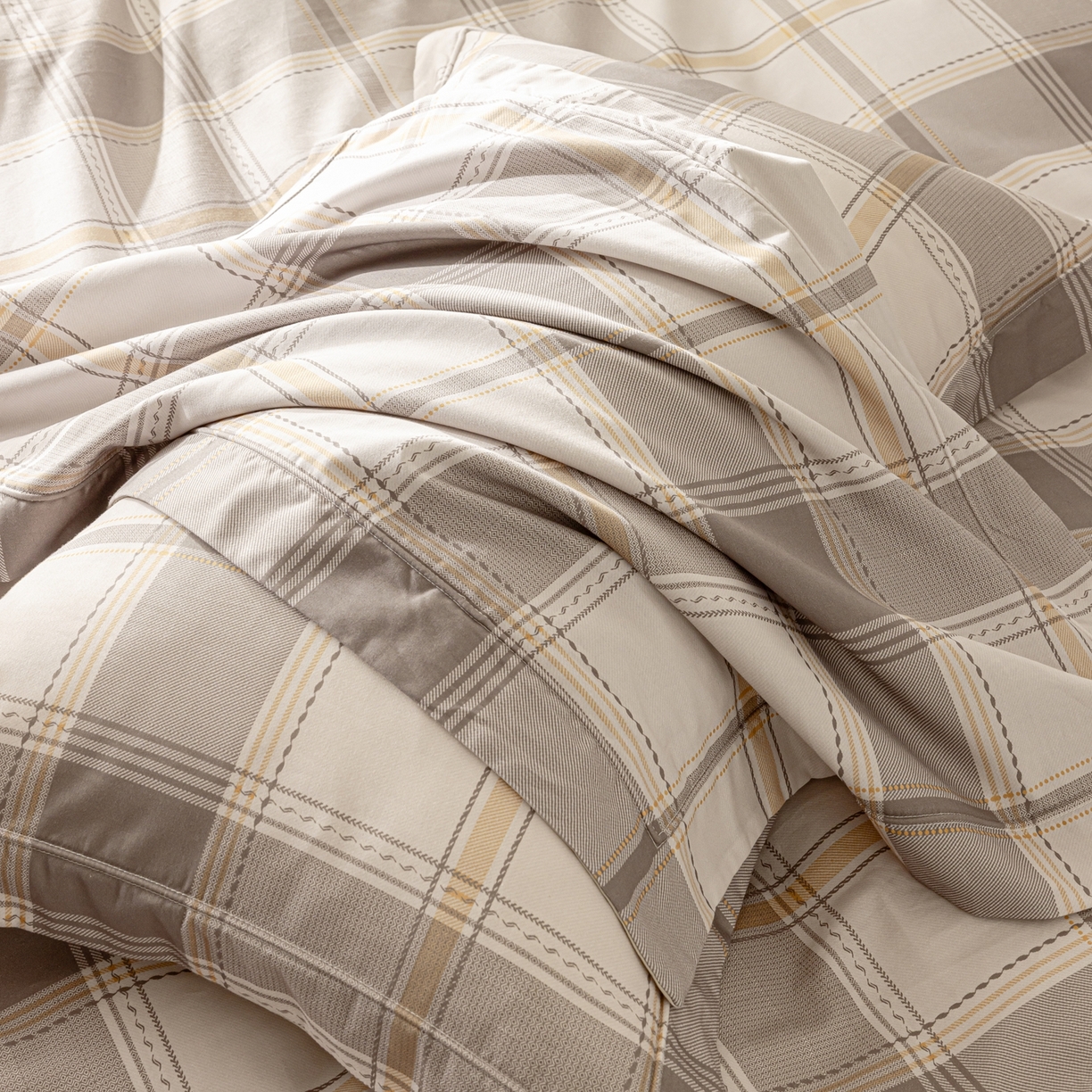 91家纺网 家纺一手货源 找家纺 莱豫家纺 2026新款50s阿克苏长绒棉数码印花四件套 科洛雅