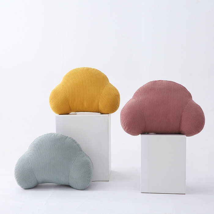 91家纺网 家纺一手货源 找家纺 （总）囍莱家纺 2026春夏新款灯芯绒云朵包腰靠（不供1688）