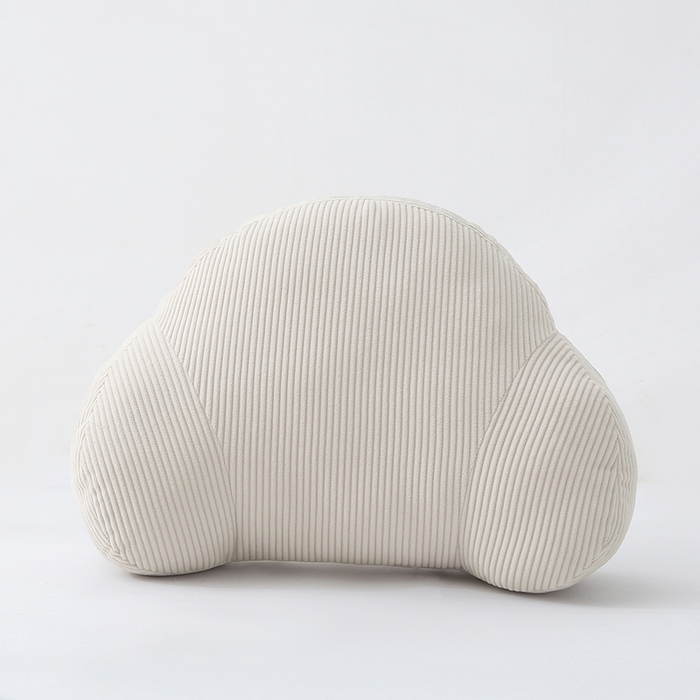 91家纺网 家纺一手货源 找家纺 囍莱家纺 2026春夏新款灯芯绒云朵包腰靠（不供1688） 白色