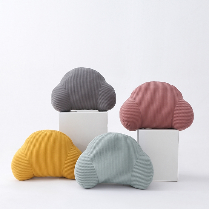 91家纺网 家纺一手货源 找家纺 囍莱家纺 2026春夏新款灯芯绒云朵包腰靠（不供1688） 组合图仅供展示不可下单