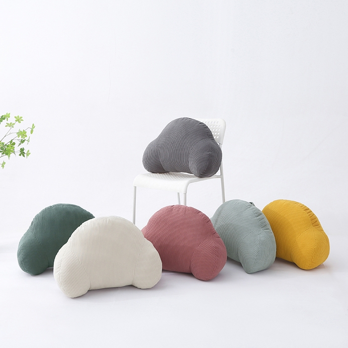 囍莱家纺 2026春夏新款灯芯绒云朵包腰靠（不供1688） 组合图仅供展示不可下单