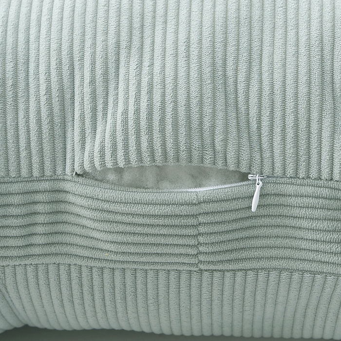 91家纺网 家纺一手货源 找家纺 囍莱家纺 2026春夏新款灯芯绒云朵包腰靠（不供1688） 青色