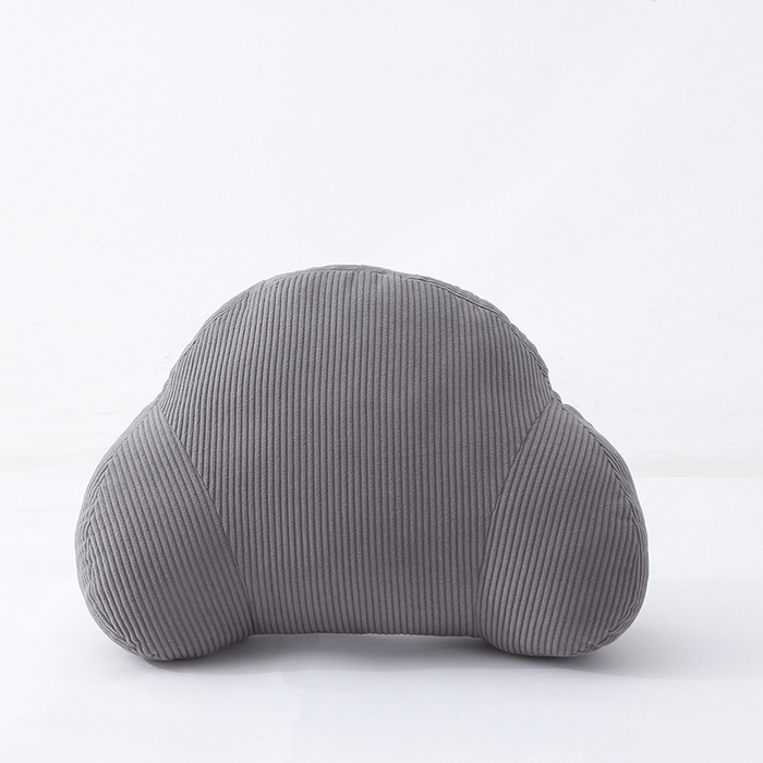 91家纺网 家纺一手货源 找家纺 囍莱家纺 2026春夏新款灯芯绒云朵包腰靠（不供1688） 灰色