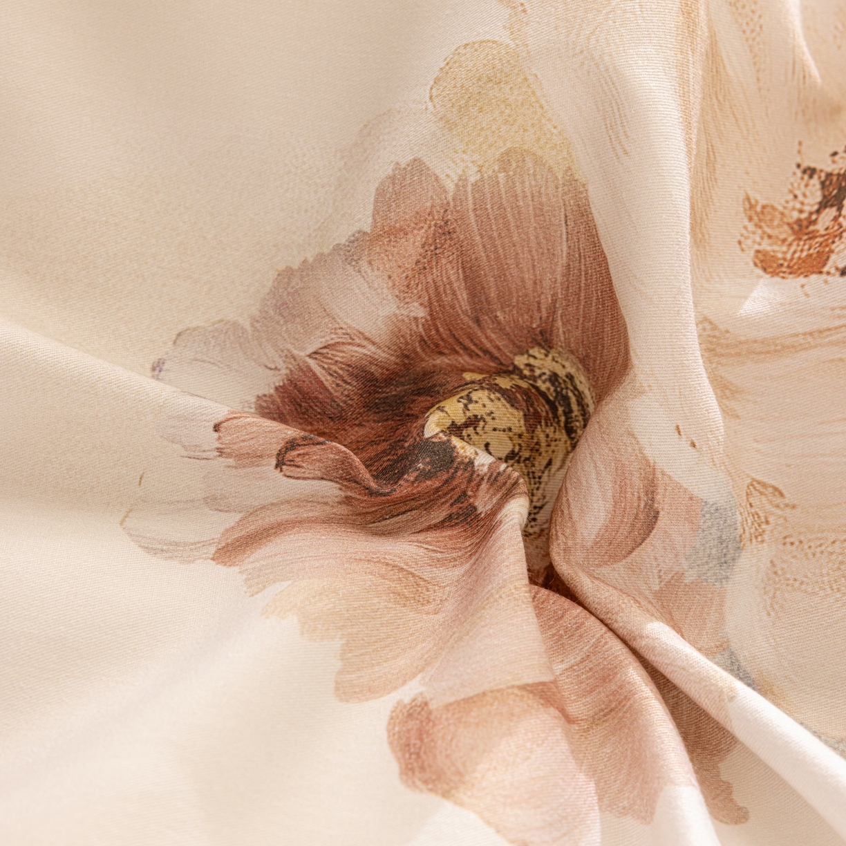 91家纺网 家纺一手货源 找家纺 莱豫家纺 2026新款50s阿克苏长绒棉数码印花四件套 念晴