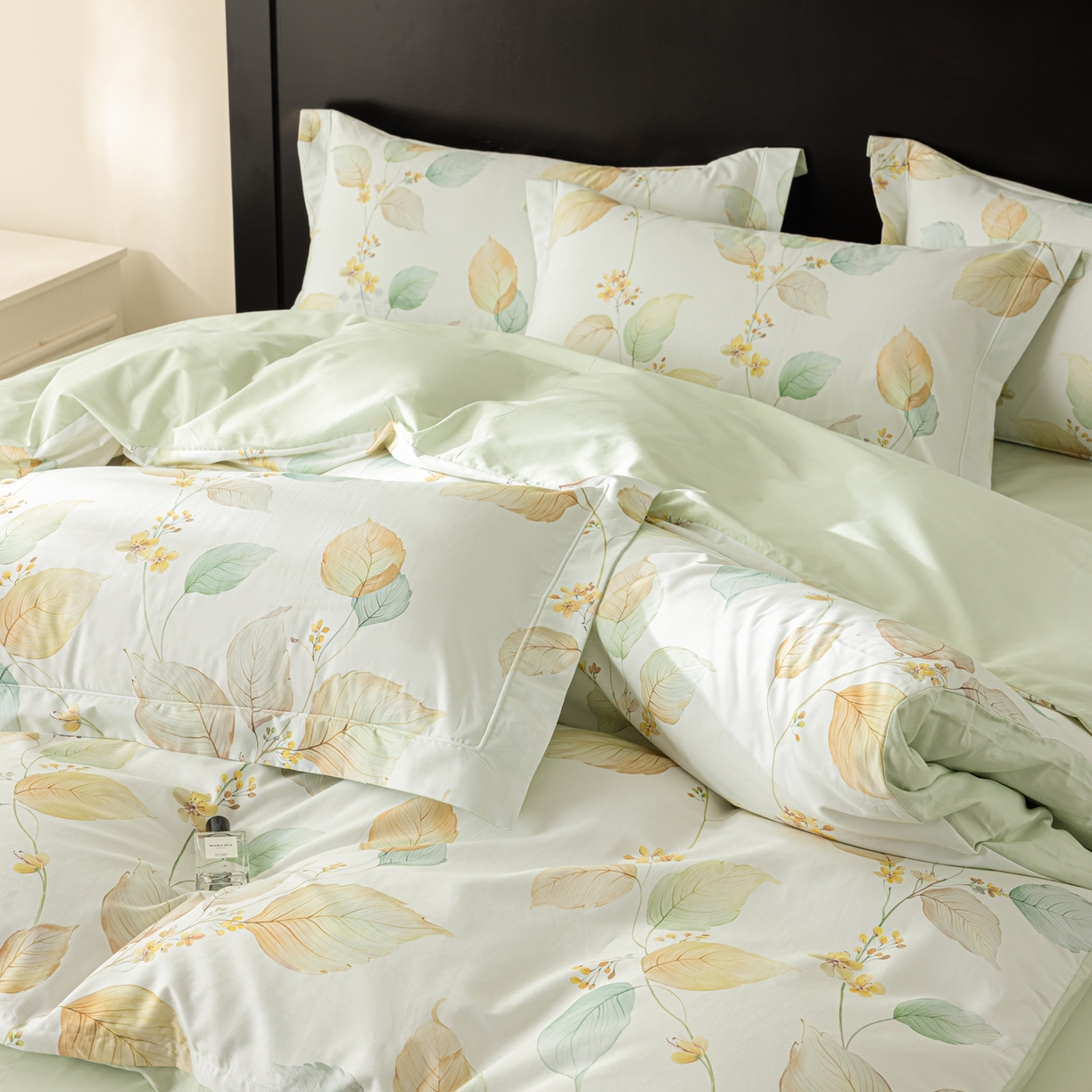 91家纺网 家纺一手货源 找家纺 莱豫家纺 2026新款50s阿克苏长绒棉数码印花四件套 佳昕