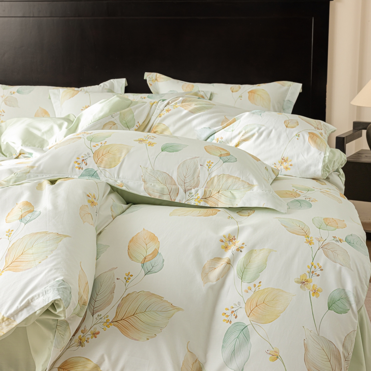 91家纺网 家纺一手货源 找家纺 莱豫家纺 2026新款50s阿克苏长绒棉数码印花四件套 佳昕