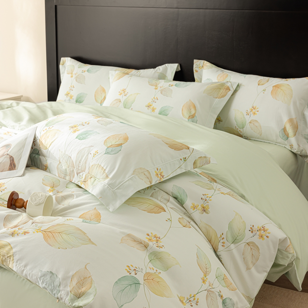 91家纺网 家纺一手货源 找家纺 莱豫家纺 2026新款50s阿克苏长绒棉数码印花四件套 佳昕