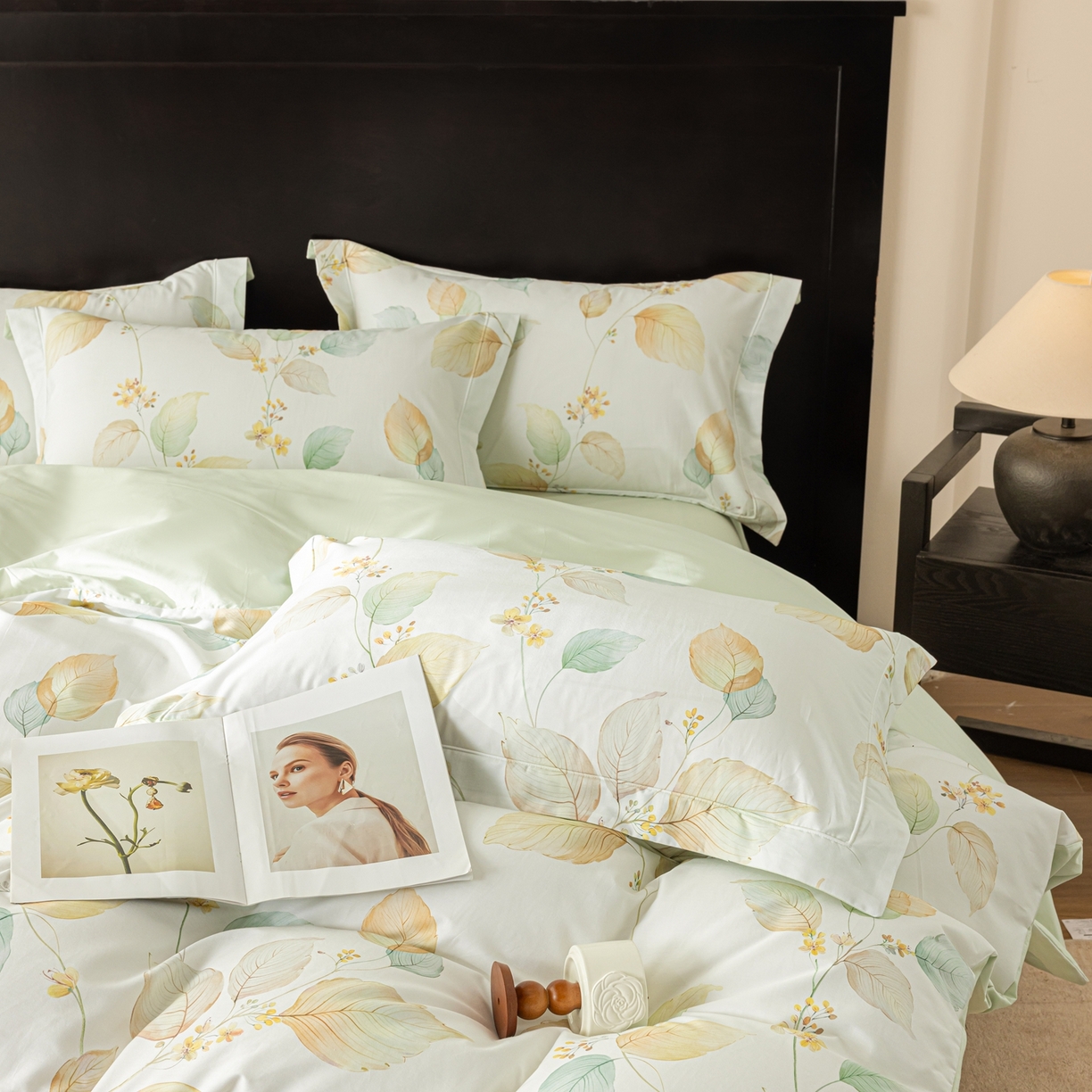 91家纺网 家纺一手货源 找家纺 莱豫家纺 2026新款50s阿克苏长绒棉数码印花四件套 佳昕