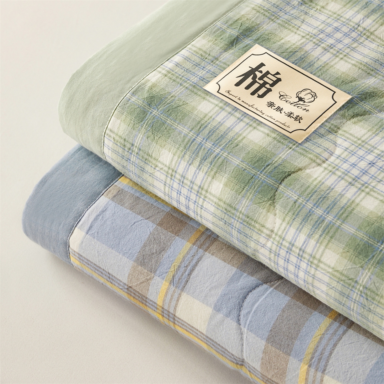 91家纺网 家纺一手货源 找家纺 （总）招财星家纺 2026新款A类无印风100%新疆棉花夏被纯棉夏凉被空调被子薄被芯棉花被四件套