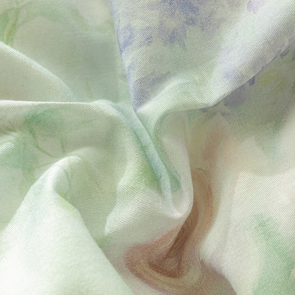 91家纺网 家纺一手货源 找家纺 莱豫家纺 2026新款50s阿克苏长绒棉数码印花四件套 花悦容