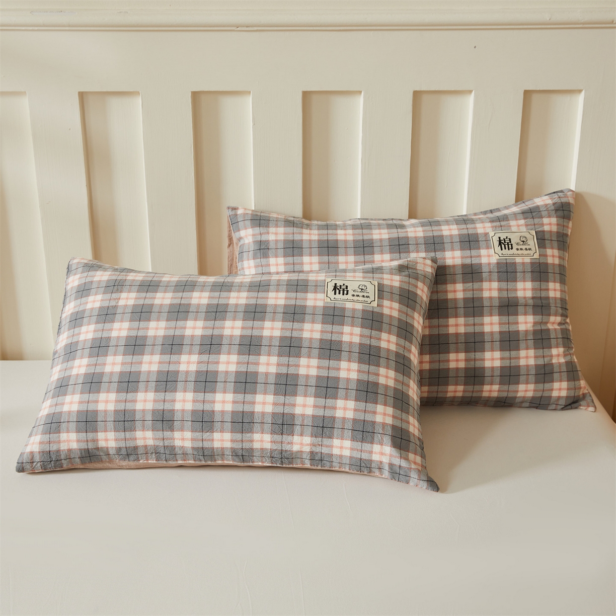 91家纺网 家纺一手货源 找家纺 招财星家纺 2026新款A类无印风100%新疆棉花夏被纯棉夏凉被空调被子薄被芯棉花被四件套 格韵-粉灰