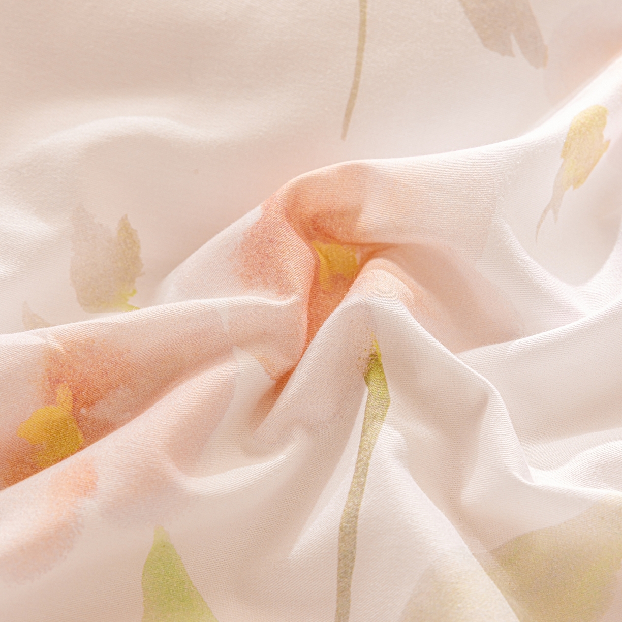 91家纺网 家纺一手货源 找家纺 莱豫家纺 2026新款50s阿克苏长绒棉数码印花四件套 安婉