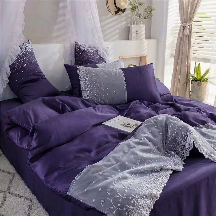 91家纺网 家纺一手货源 找家纺 （总）韩秀 2026新款水洗真丝四件套-甜馨系列