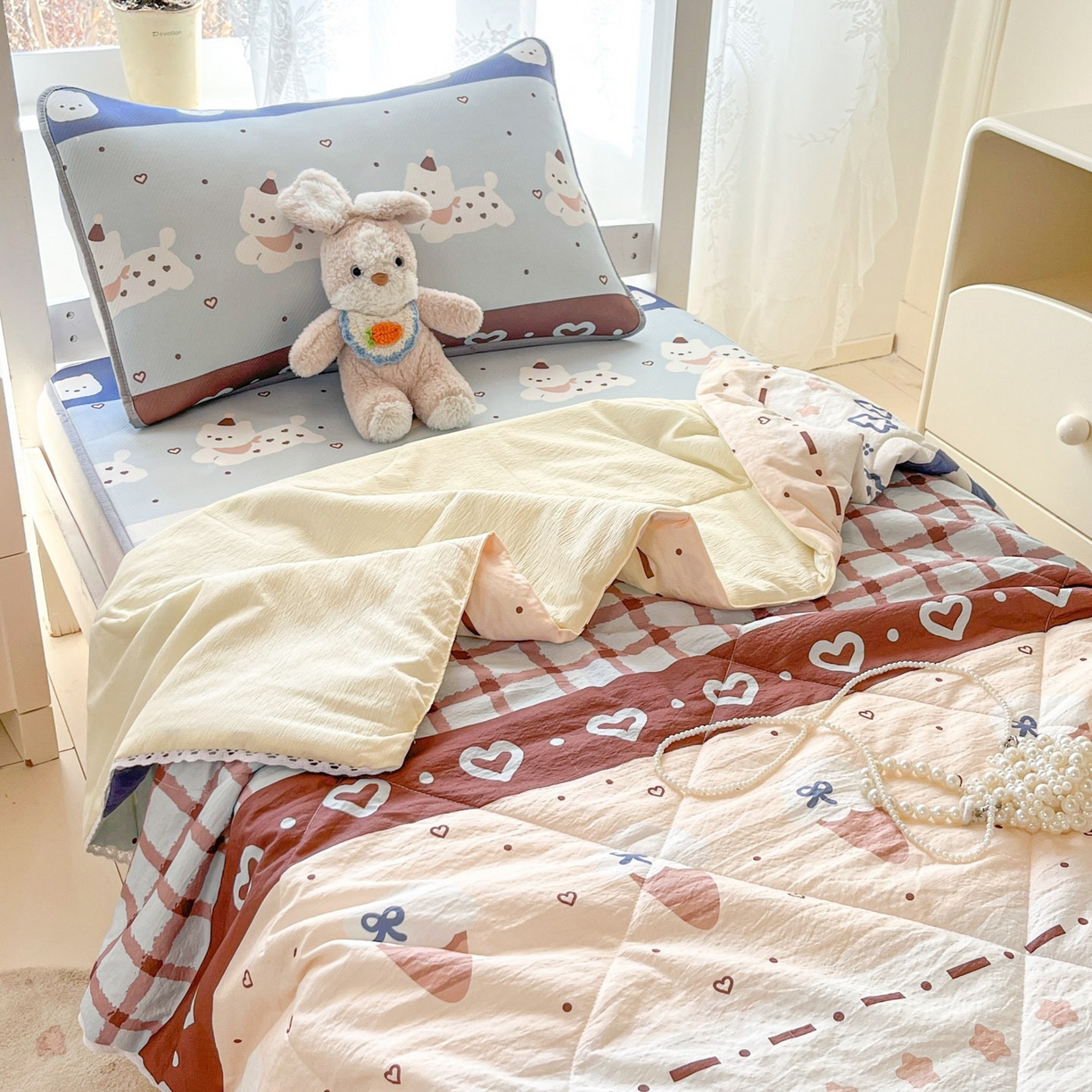 91家纺网 家纺一手货源 找家纺 （总）川悦生活 2026新款凉感冰丝席小阪凉感冰丝数码印花席学生床