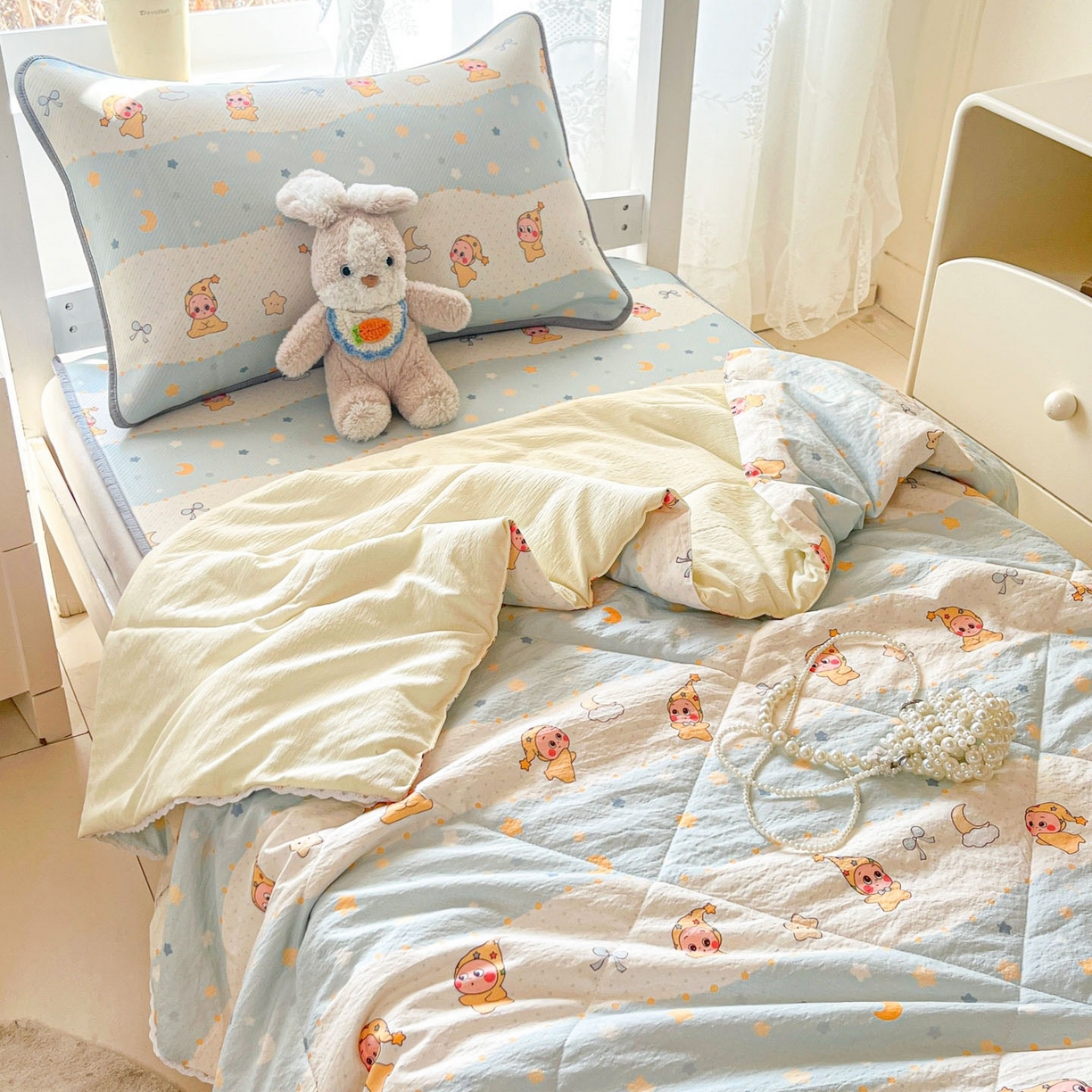 91家纺网 家纺一手货源 找家纺 （总）川悦生活 2026新款凉感冰丝席小阪凉感冰丝数码印花席学生床