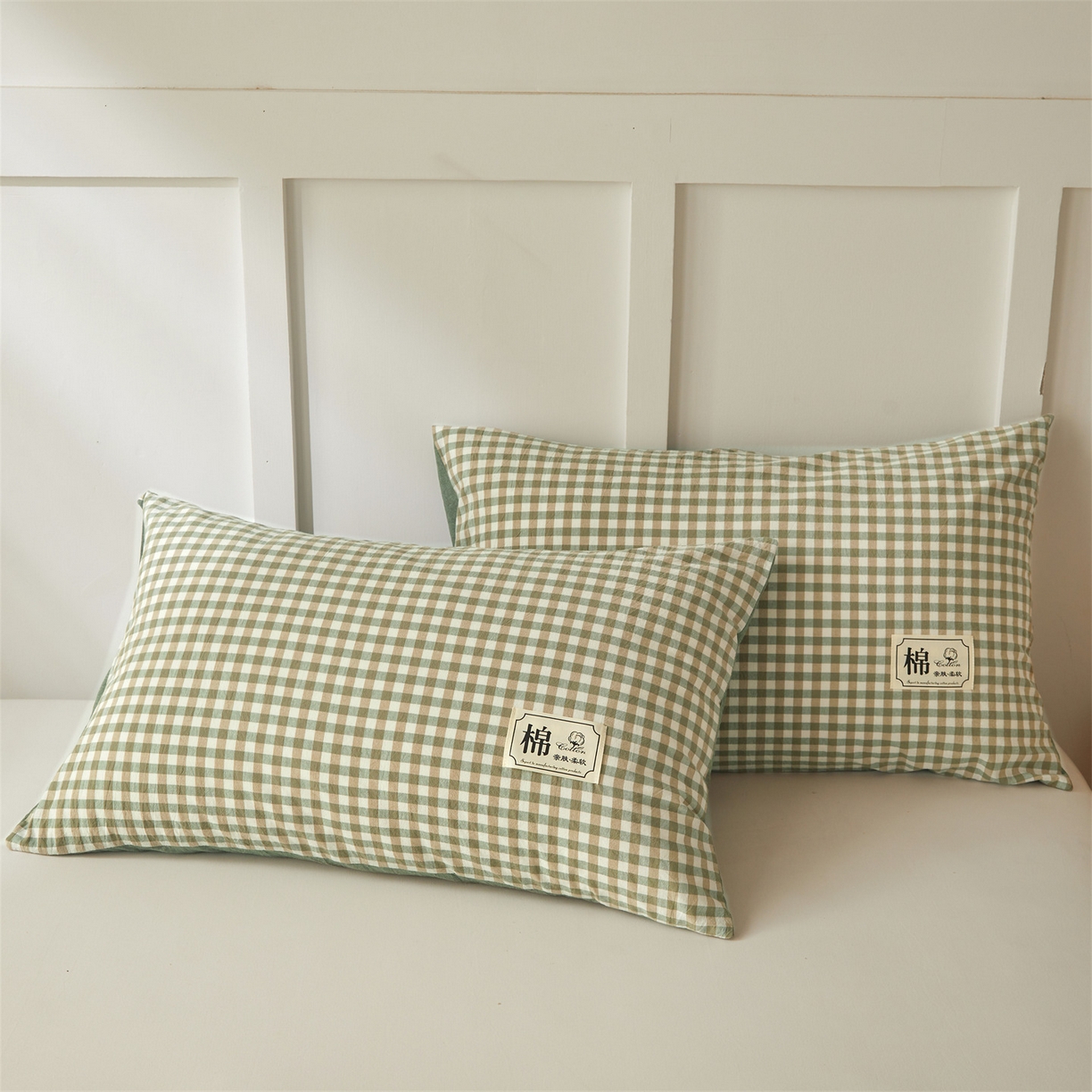 91家纺网 家纺一手货源 找家纺 招财星家纺 2026新款A类无印风100%新疆棉花夏被纯棉夏凉被空调被子薄被芯棉花被四件套 绿小格