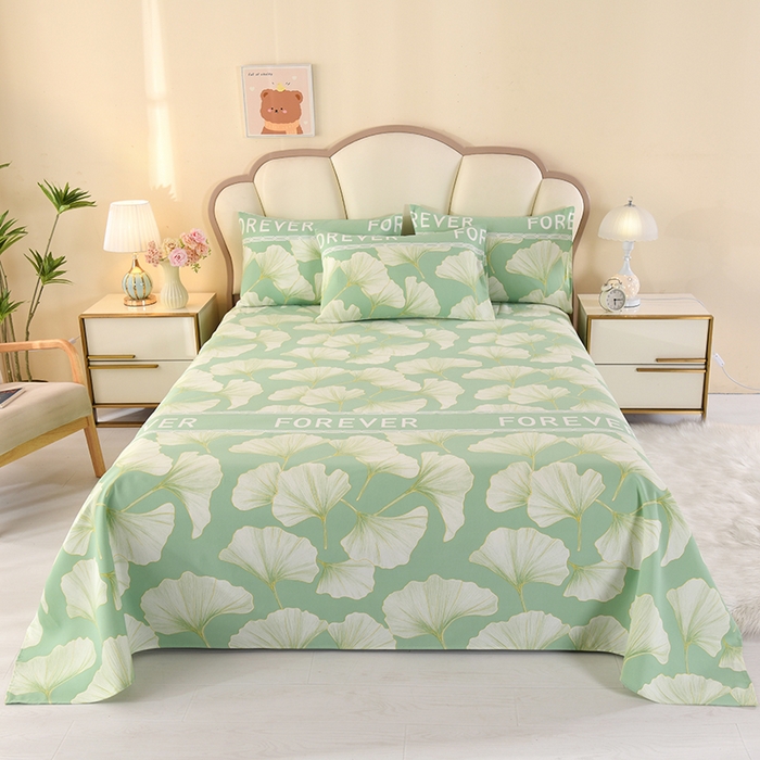 91家纺网 家纺一手货源 找家纺 望淮家纺 2025新款老粗布凉席床单三件套 三生有幸