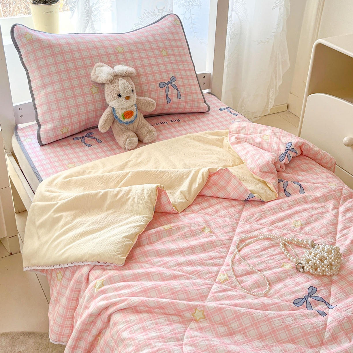 91家纺网 家纺一手货源 找家纺 川悦生活 2026新款凉感冰丝席小阪凉感冰丝数码印花席学生床 席奶油可盐