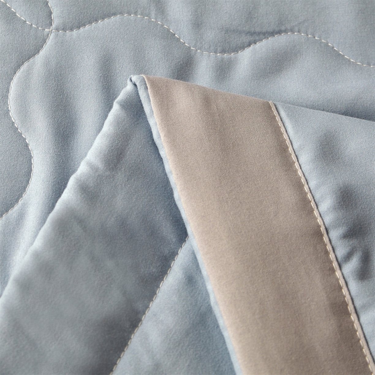 91家纺网 家纺一手货源 找家纺 招财星家纺 2026新款A类无印风100%新疆棉花夏被纯棉夏凉被空调被子薄被芯棉花被四件套 清新蓝