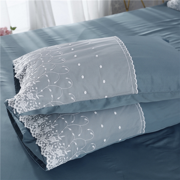 91家纺网 家纺一手货源 找家纺 韩秀 2026新款水洗真丝四件套-甜馨系列 甜馨-湖兰3