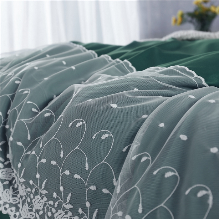 91家纺网 家纺一手货源 找家纺 韩秀 2026新款水洗真丝四件套-甜馨系列 甜馨-孔雀蓝