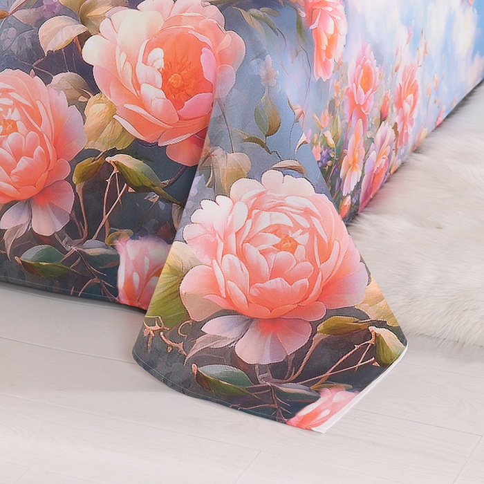 91家纺网 家纺一手货源 找家纺 望淮家纺 2025新款老粗布凉席床单三件套 爱慕