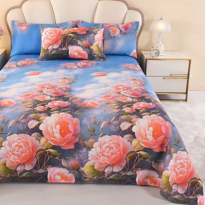 91家纺网 家纺一手货源 找家纺 望淮家纺 2025新款老粗布凉席床单三件套 爱慕