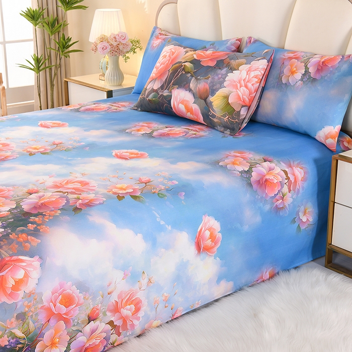 91家纺网 家纺一手货源 找家纺 望淮家纺 2025新款老粗布凉席床单三件套 爱慕