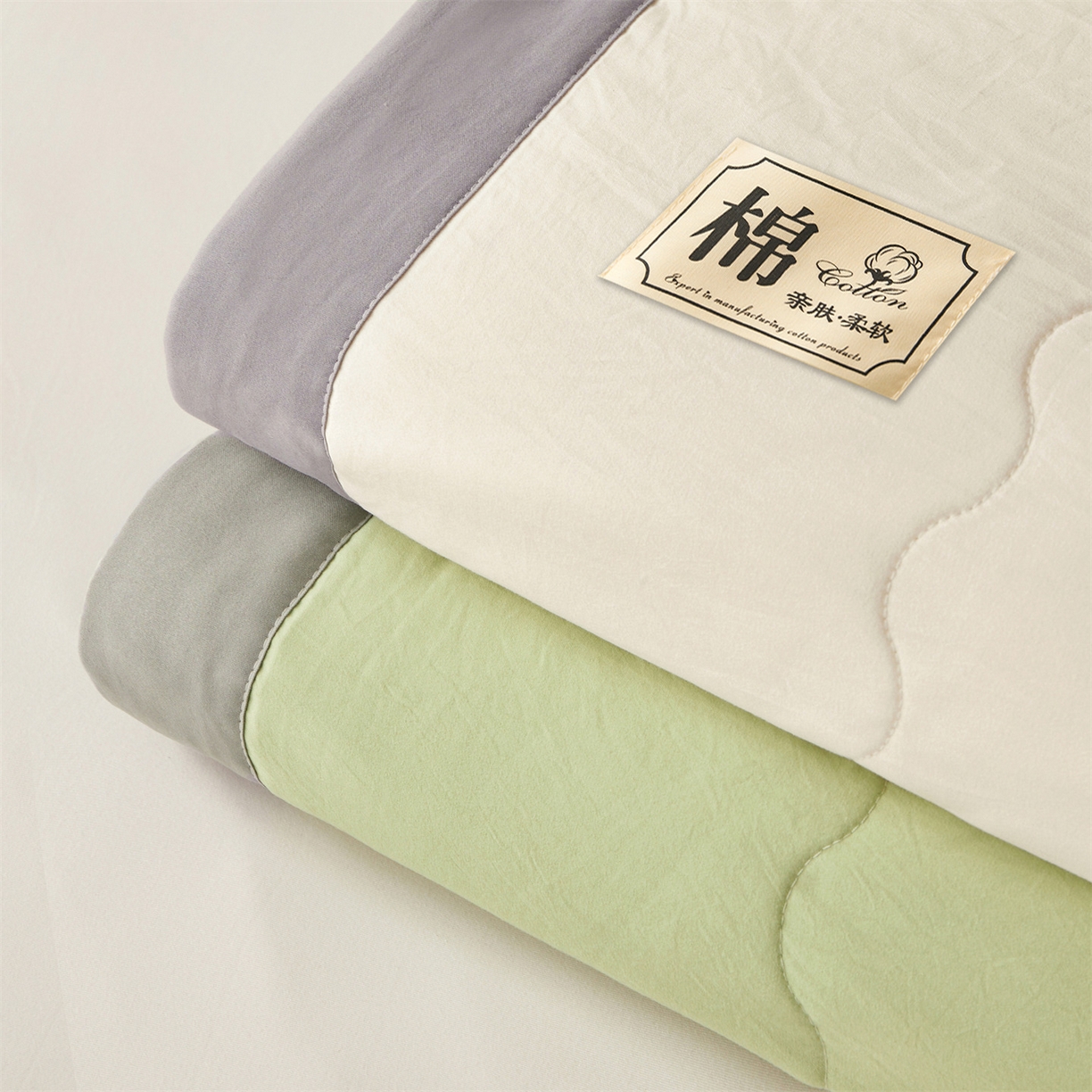 91家纺网 家纺一手货源 找家纺 招财星家纺 2026新款A类无印风100%新疆棉花夏被纯棉夏凉被空调被子薄被芯棉花被四件套 组合图仅供展示不可下单