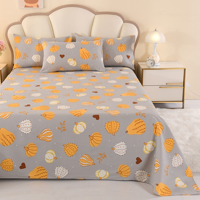 91家纺网 家纺一手货源 找家纺 望淮家纺 2025新款老粗布凉席床单三件套 福瓜