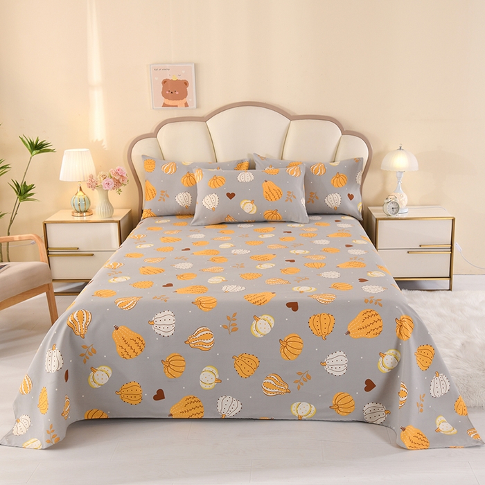 望淮家纺 2025新款老粗布凉席床单三件套 福瓜