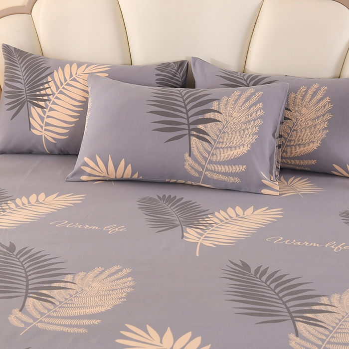 91家纺网 家纺一手货源 找家纺 望淮家纺 2025新款老粗布凉席床单三件套 黄金叶