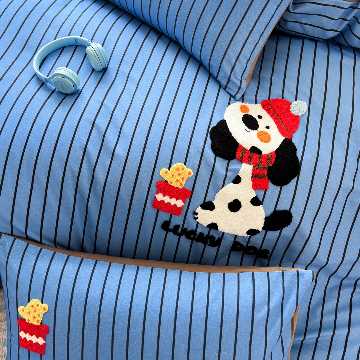 91家纺网 家纺一手货源 找家纺 （总）如意朵 2026新款超柔高密全棉小清新绣花四件套（专版花型）