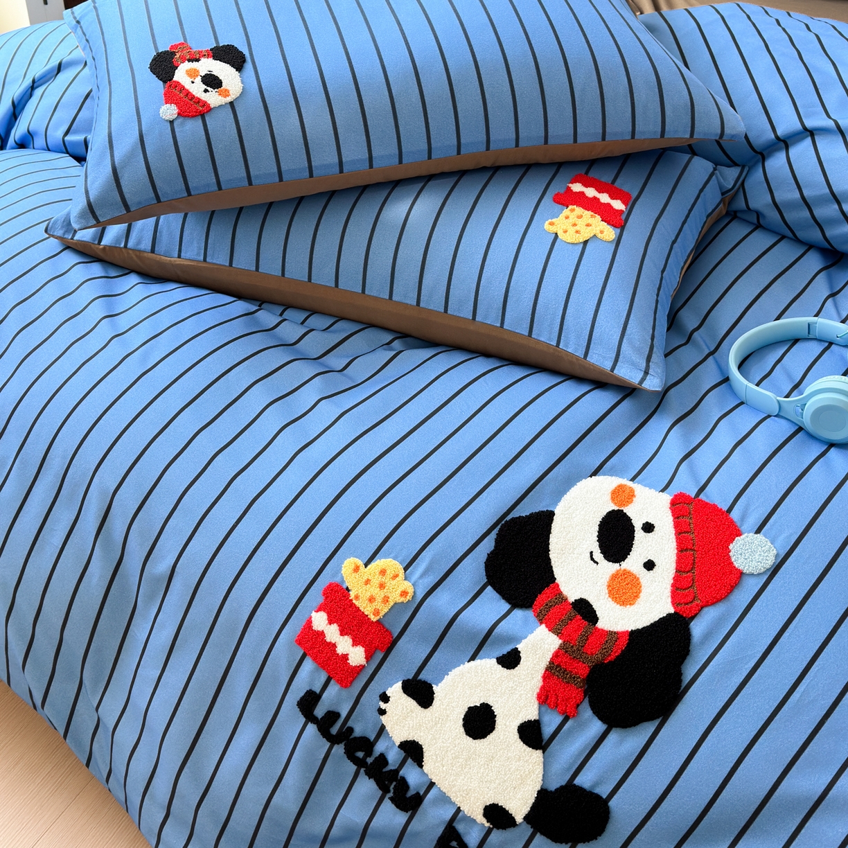 91家纺网 家纺一手货源 找家纺 （总）如意朵 2026新款超柔高密全棉小清新绣花四件套（专版花型）