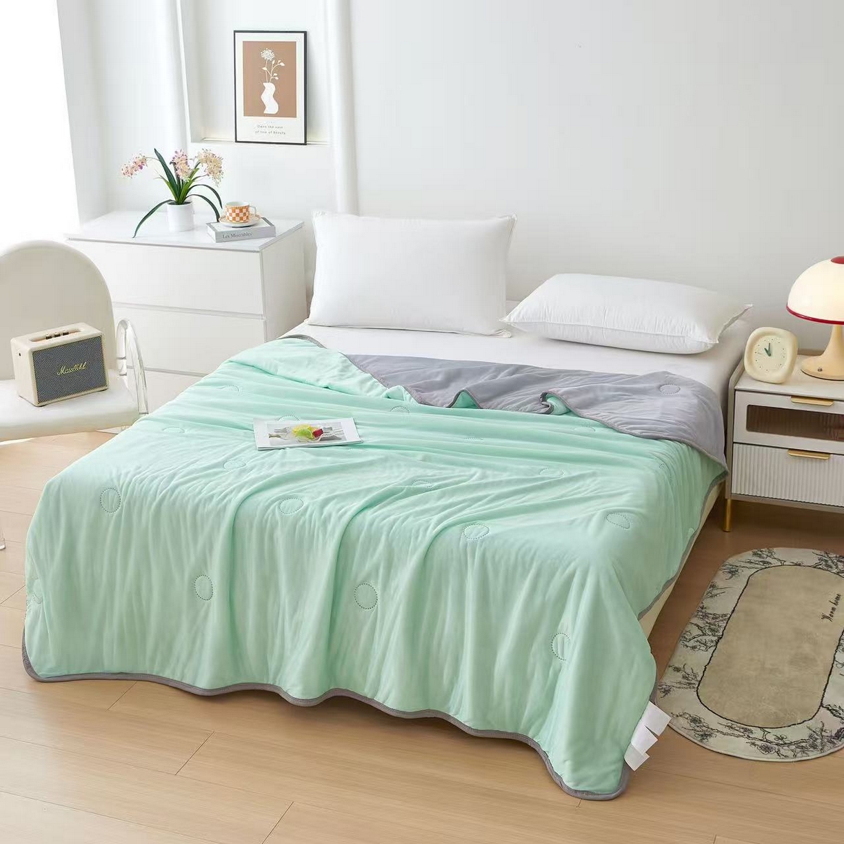 91家纺网 家纺一手货源 找家纺 （总）益多眠 2026新款超声波凉感丝夏被