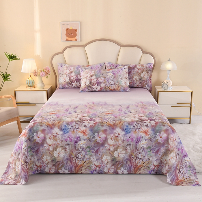 望淮家纺 2025新款老粗布凉席床单三件套 梦幻