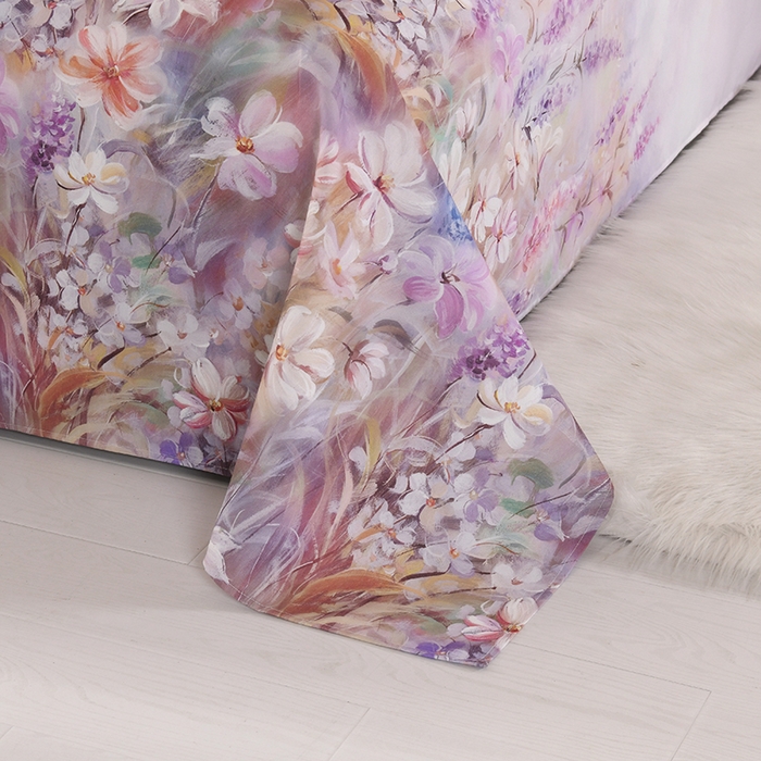 91家纺网 家纺一手货源 找家纺 望淮家纺 2025新款老粗布凉席床单三件套 梦幻