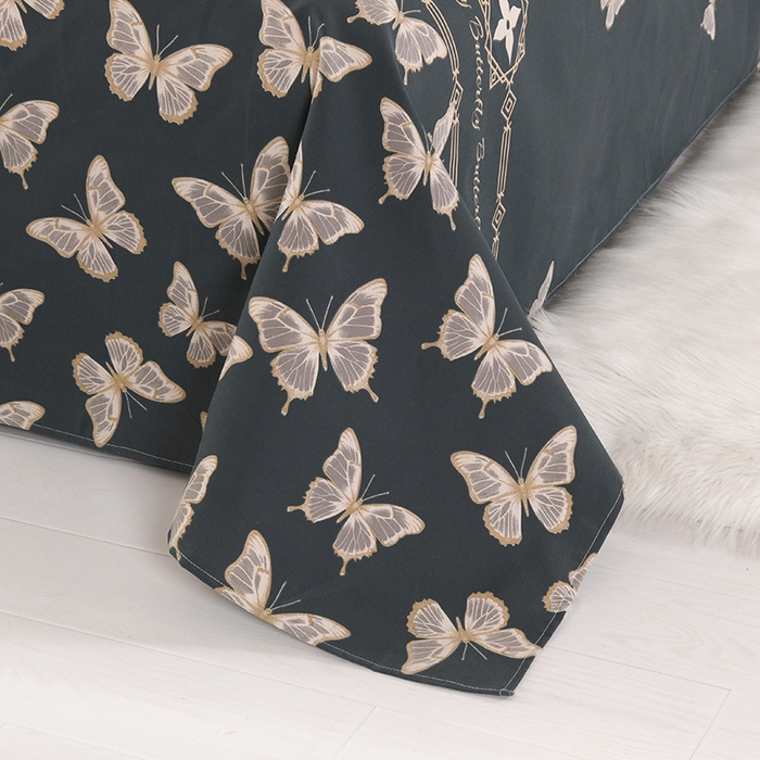 91家纺网 家纺一手货源 找家纺 望淮家纺 2025新款老粗布凉席床单三件套 墨羽