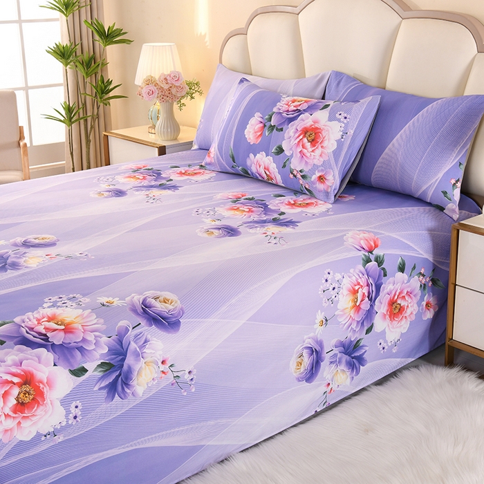 91家纺网 家纺一手货源 找家纺 望淮家纺 2025新款老粗布凉席床单三件套 千寻