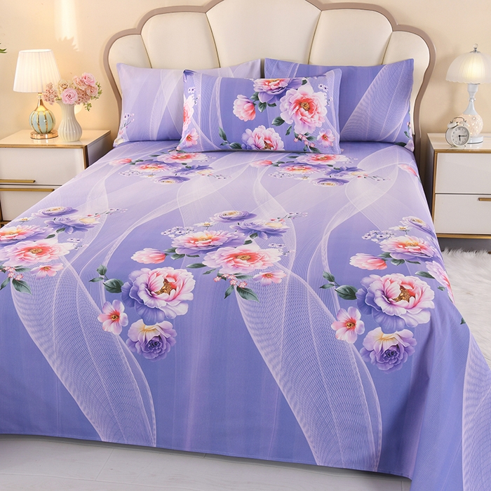 91家纺网 家纺一手货源 找家纺 望淮家纺 2025新款老粗布凉席床单三件套 千寻